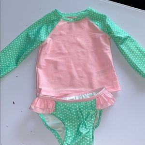 2 piece rash guard bathing suit! Size 18 months!